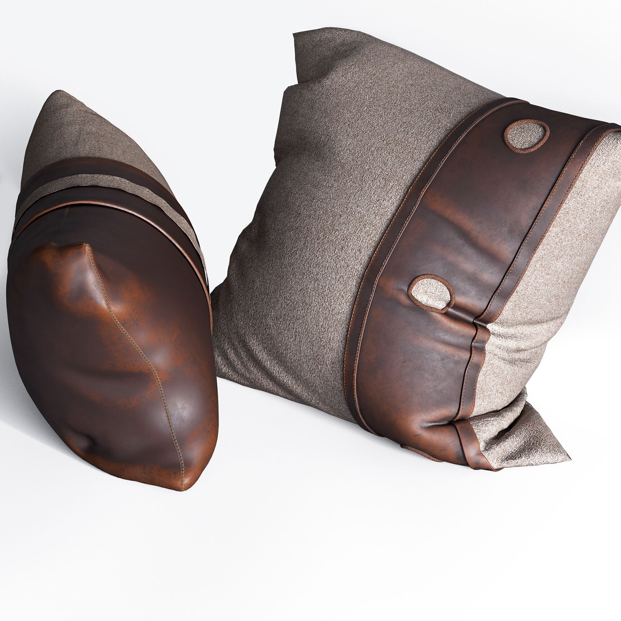 Set of decorative cushion 3D model_4