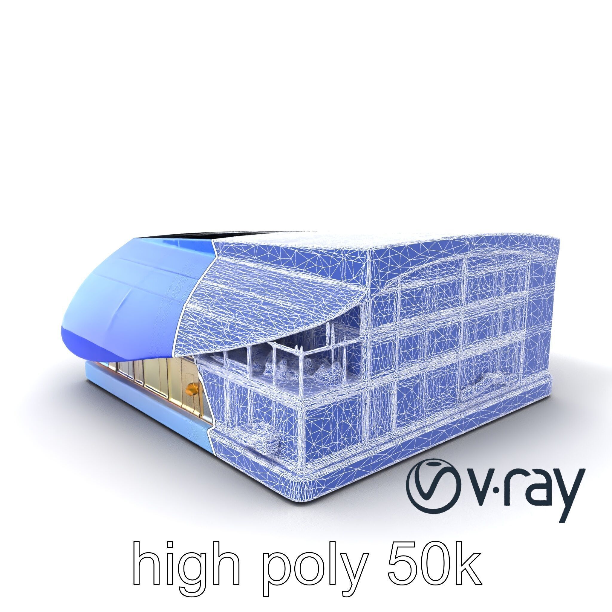 Dynamic Office Center Glass Architecture model pack Low-poly 3D model_15