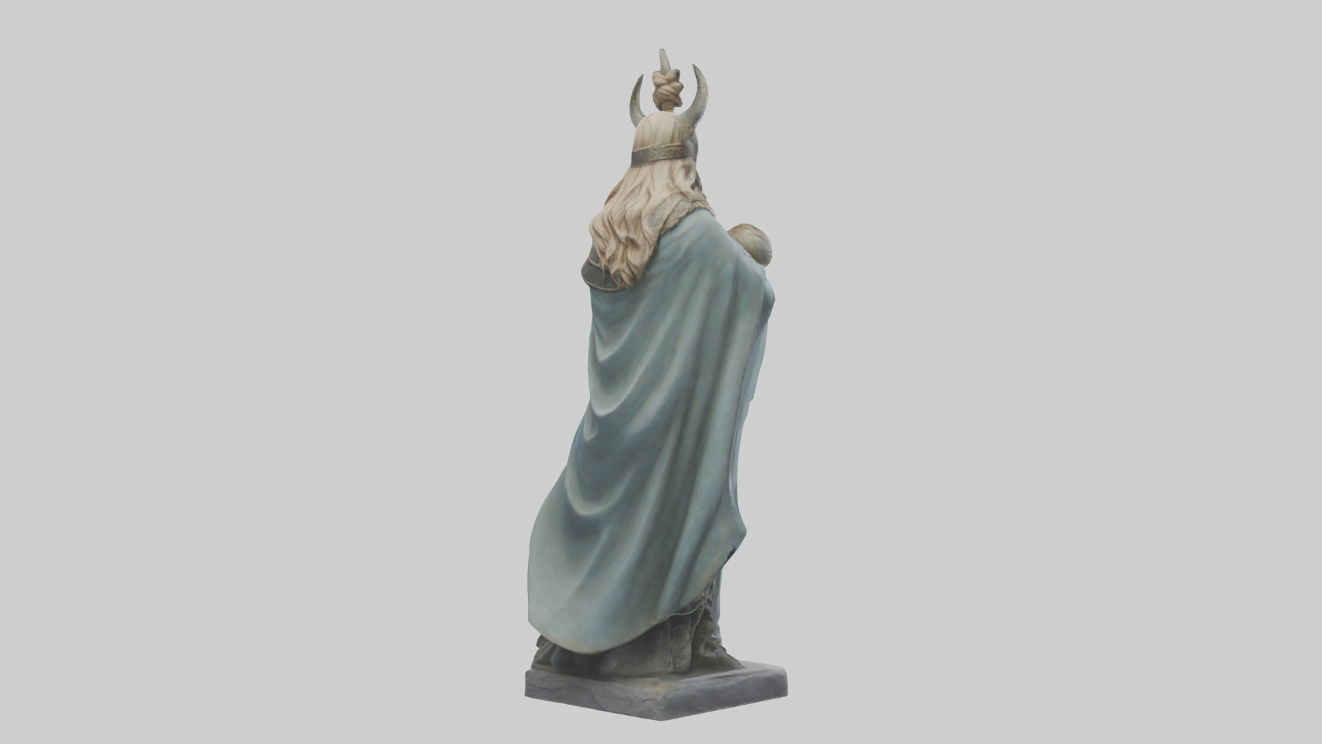 Idun statue model Low-poly 3D model_4