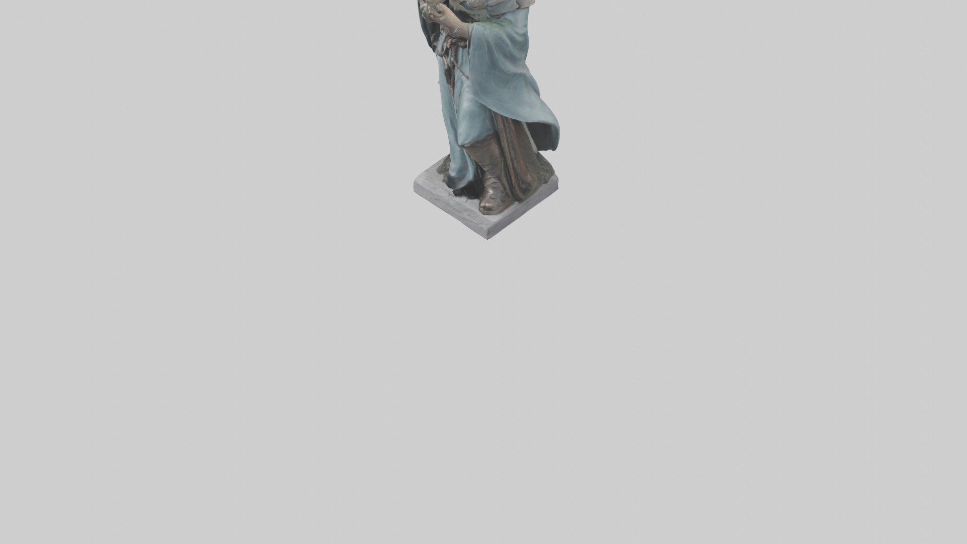 Idun statue model Low-poly 3D model_7