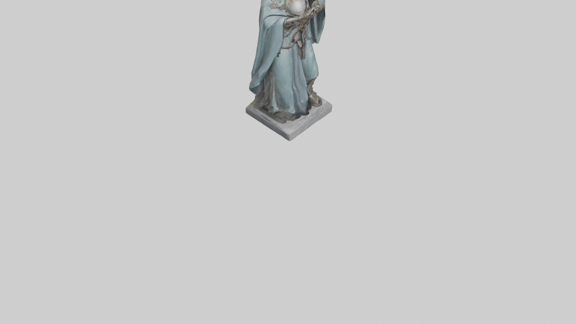 Idun statue model Low-poly 3D model_8