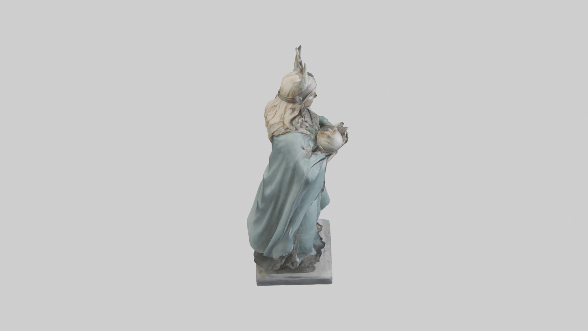 Idun statue model Low-poly 3D model_18