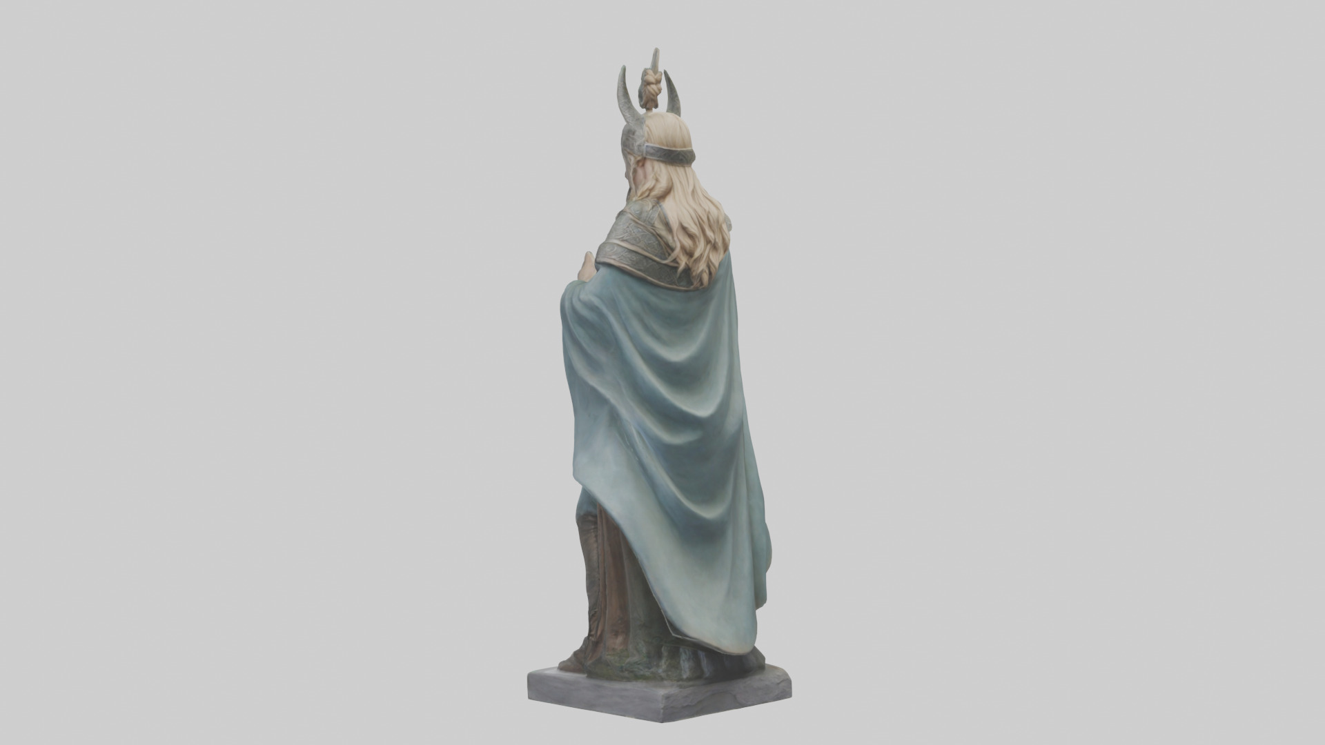 Idun statue model Low-poly 3D model_3