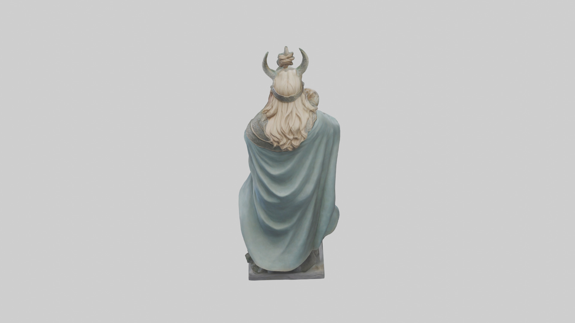 Idun statue model Low-poly 3D model_15