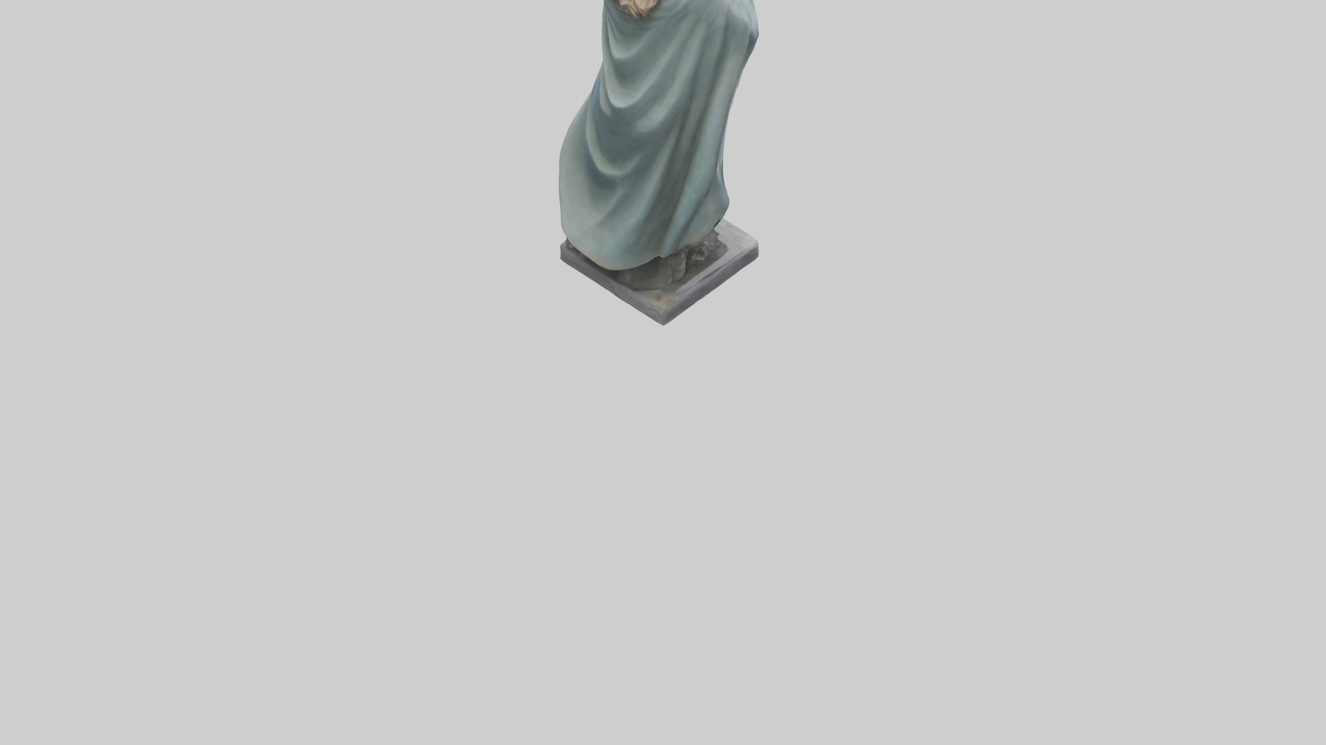 Idun statue model Low-poly 3D model_6