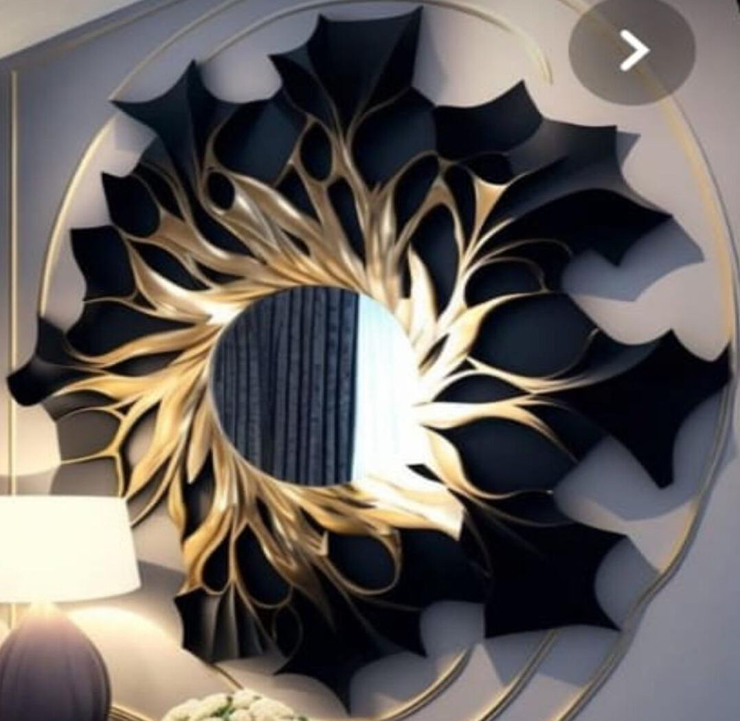 Polygonal mirror frame 3D model_11
