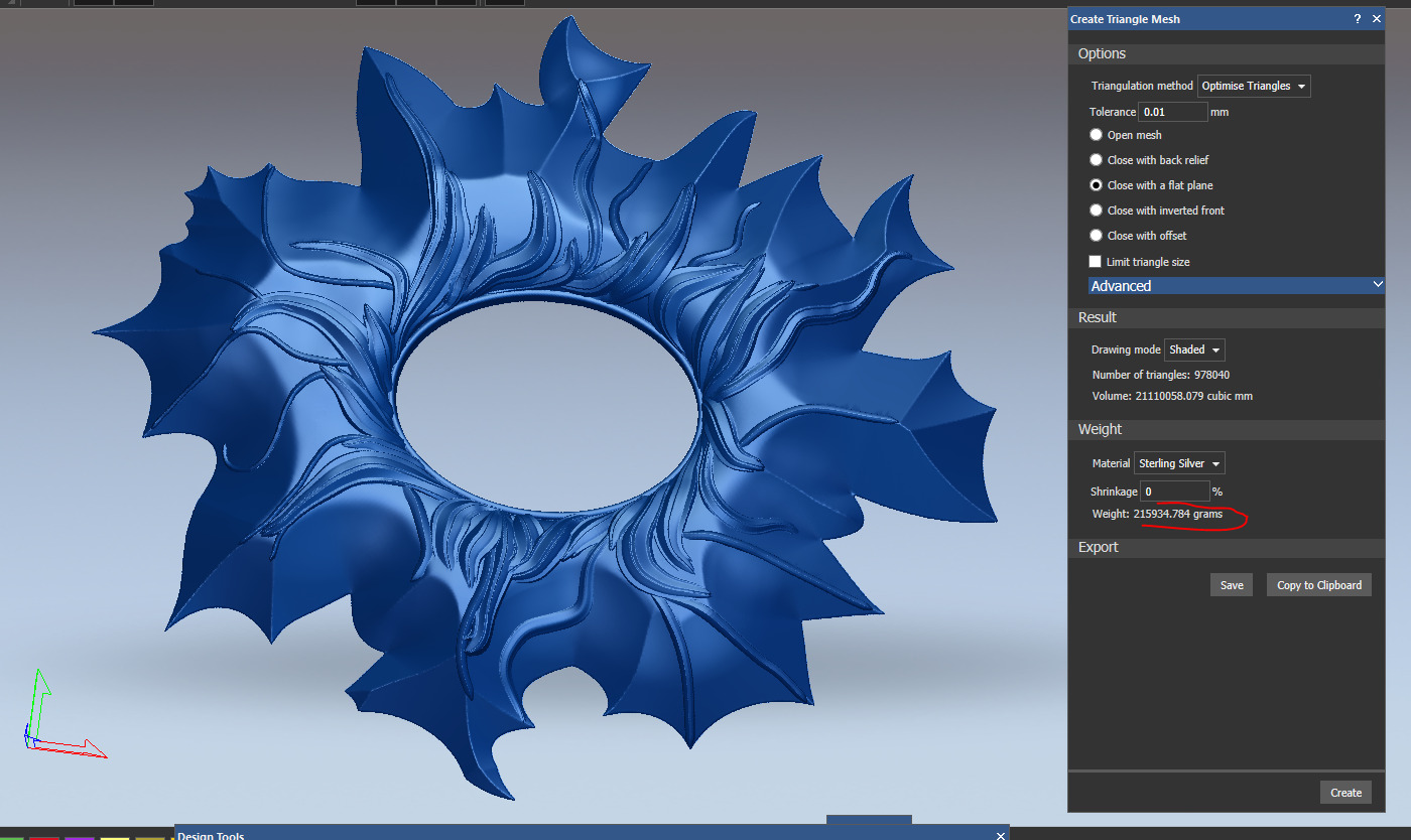 Polygonal mirror frame 3D model_8