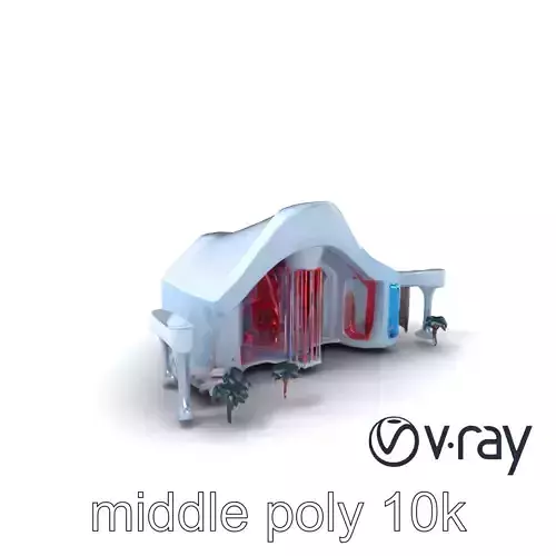 Technological Park Abstract Structures Neon Accents model pack