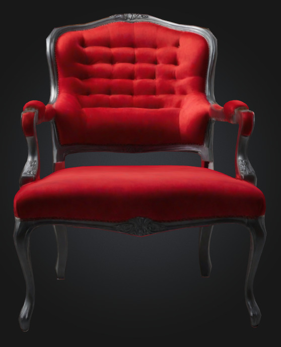 Elegant Chair 3D model_2