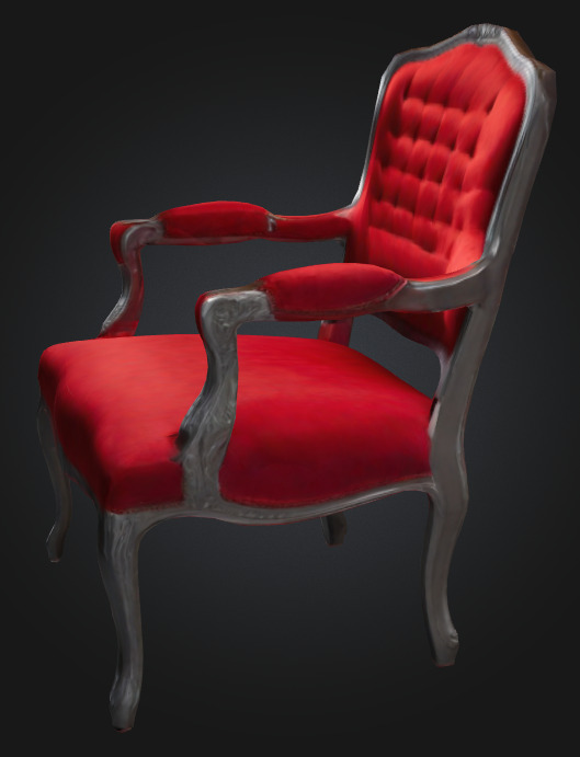 Elegant Chair 3D model_1