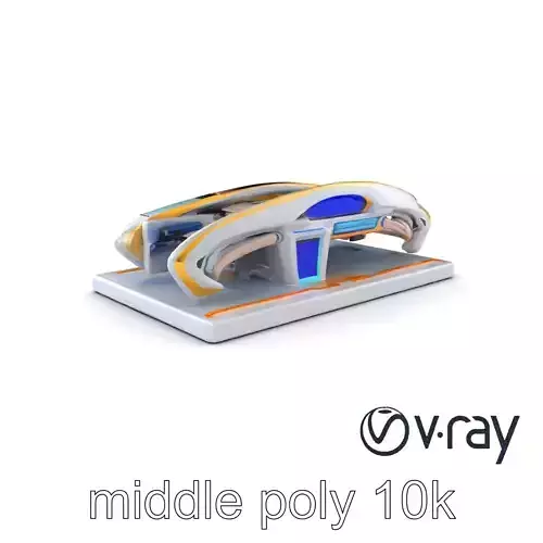 Futuristic Waterfront Bridge Model Pack with LED Panels and Neon Lines