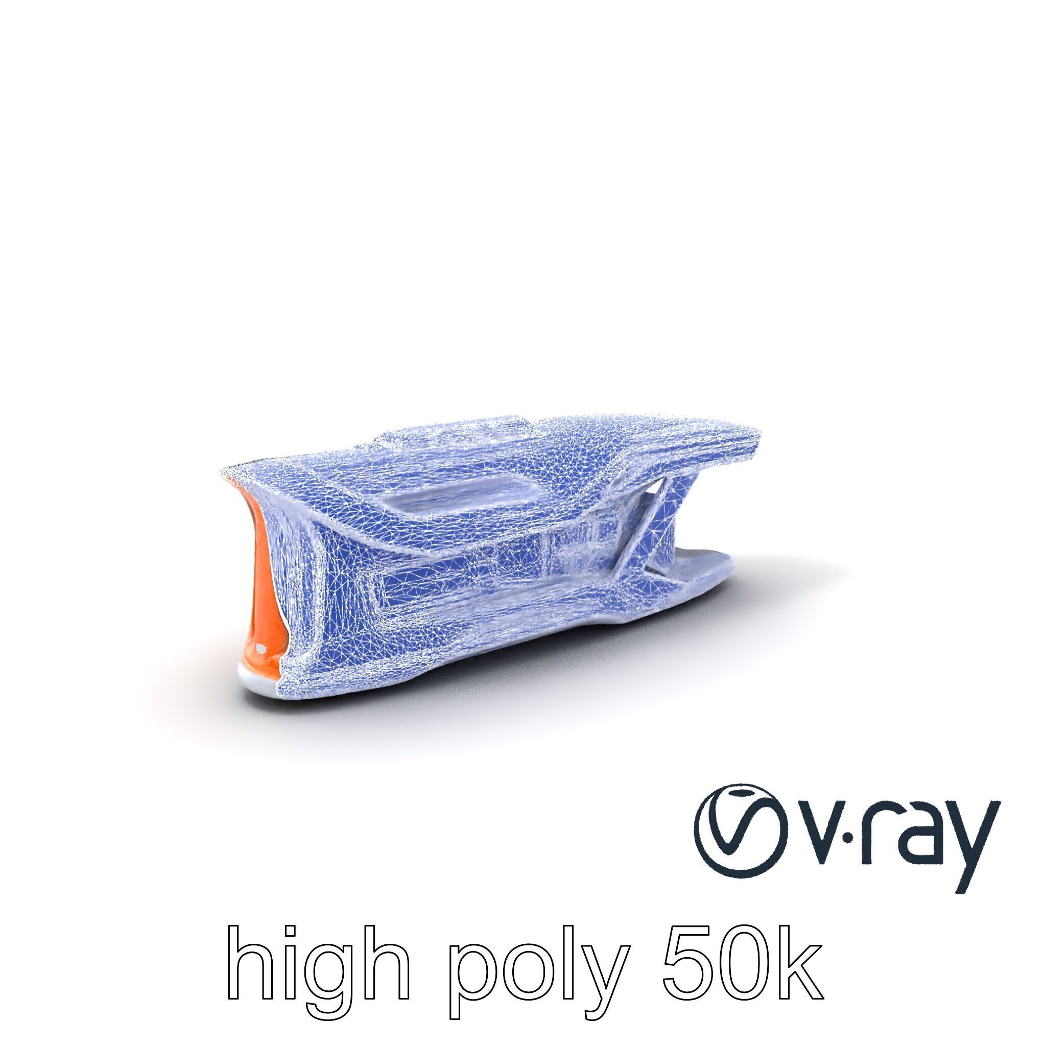 Futuristic Transport Node with Neon Accents model pack Low-poly 3D model_15