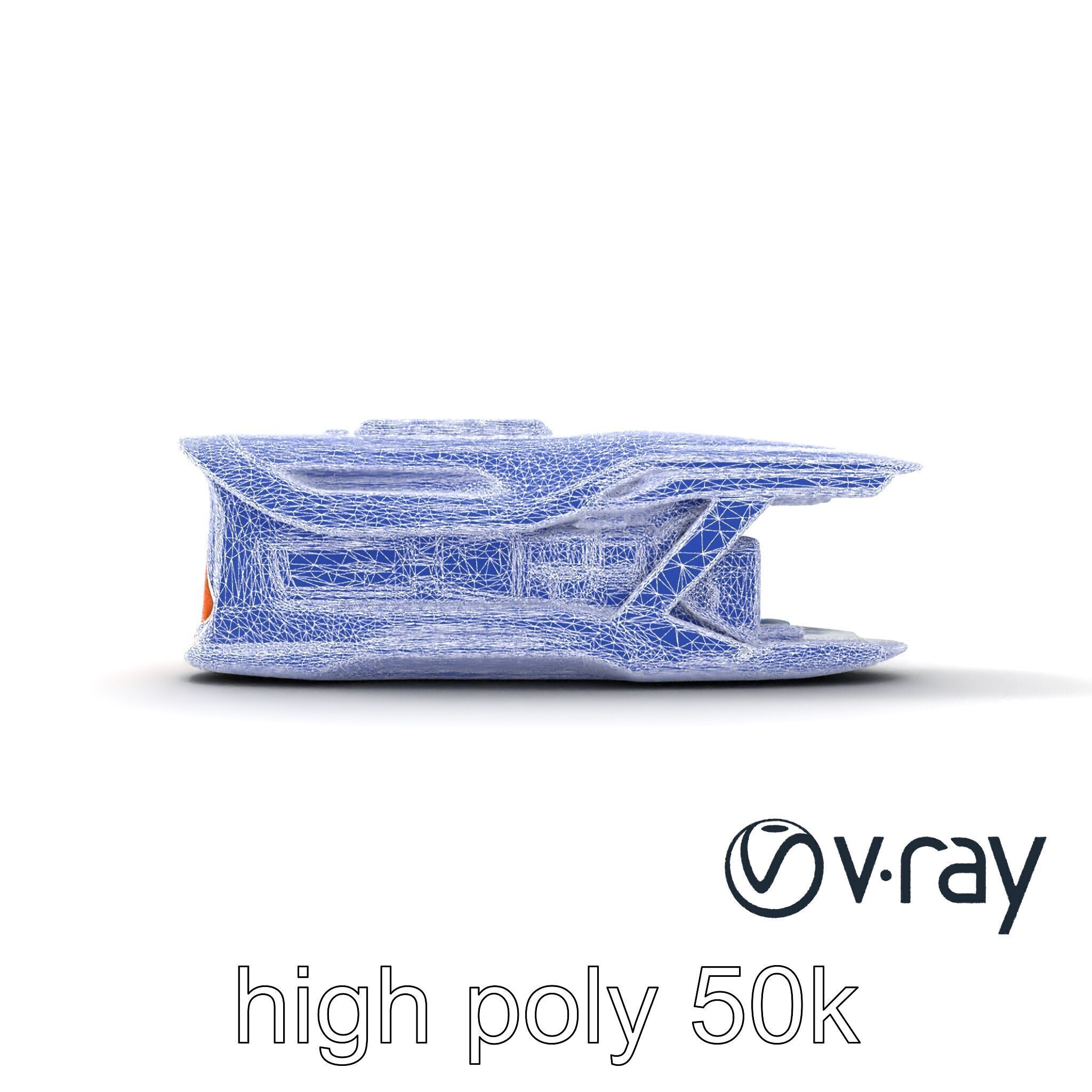 Futuristic Transport Node with Neon Accents model pack Low-poly 3D model_16