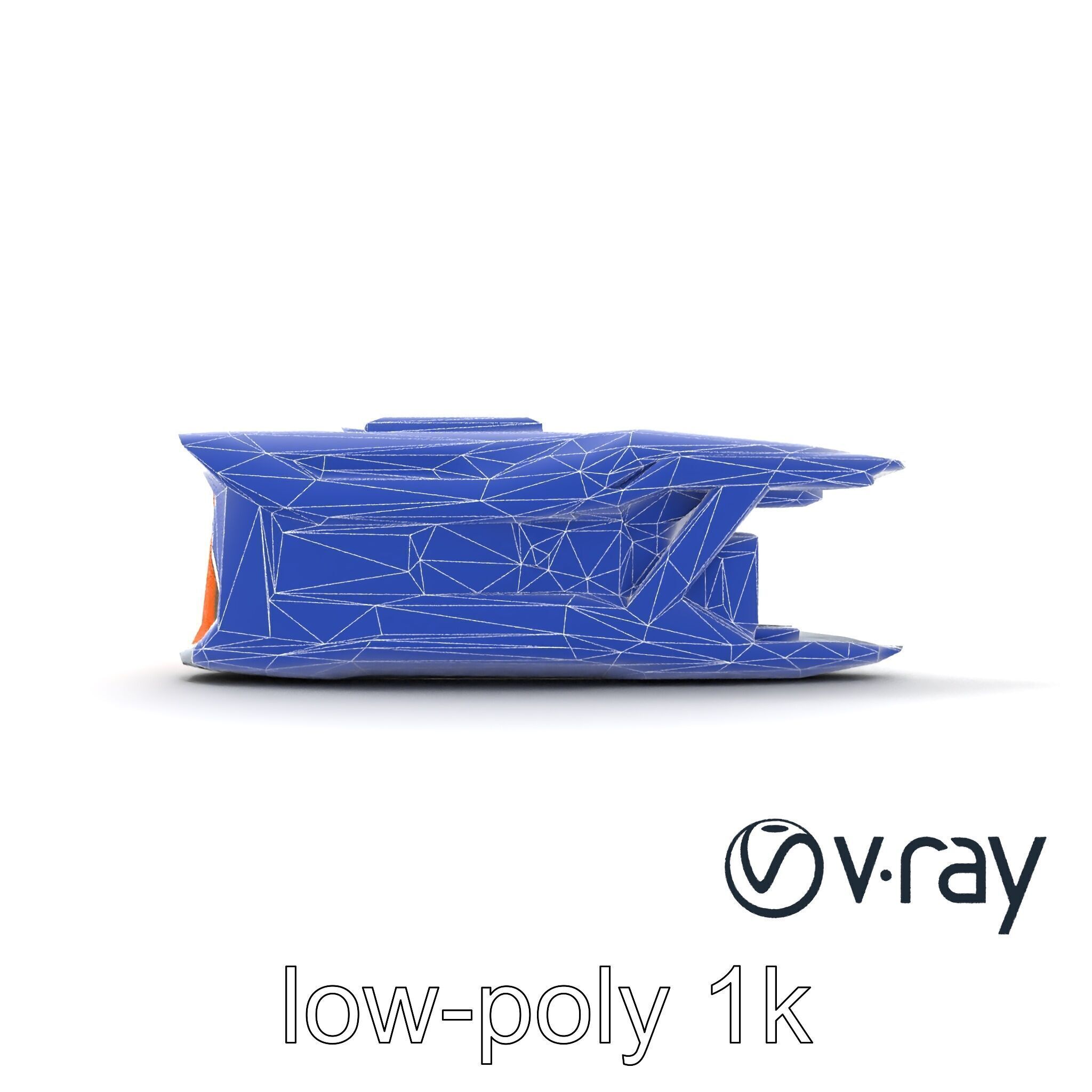 Futuristic Transport Node with Neon Accents model pack Low-poly 3D model_22