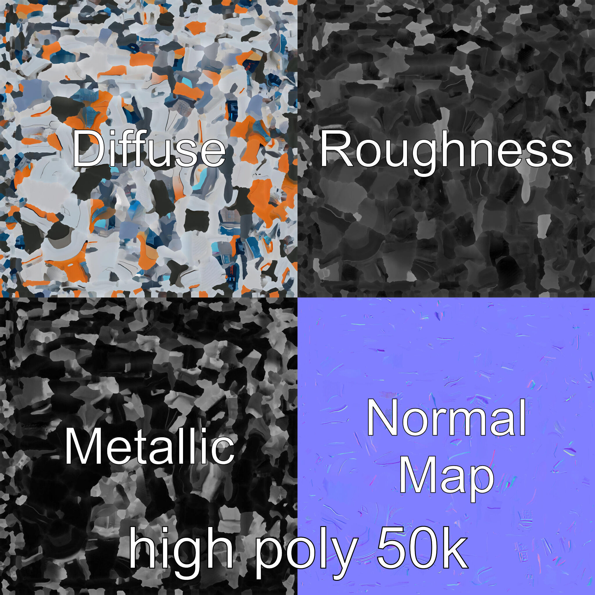 Futuristic Transport Node with Neon Accents model pack Low-poly 3D model_2