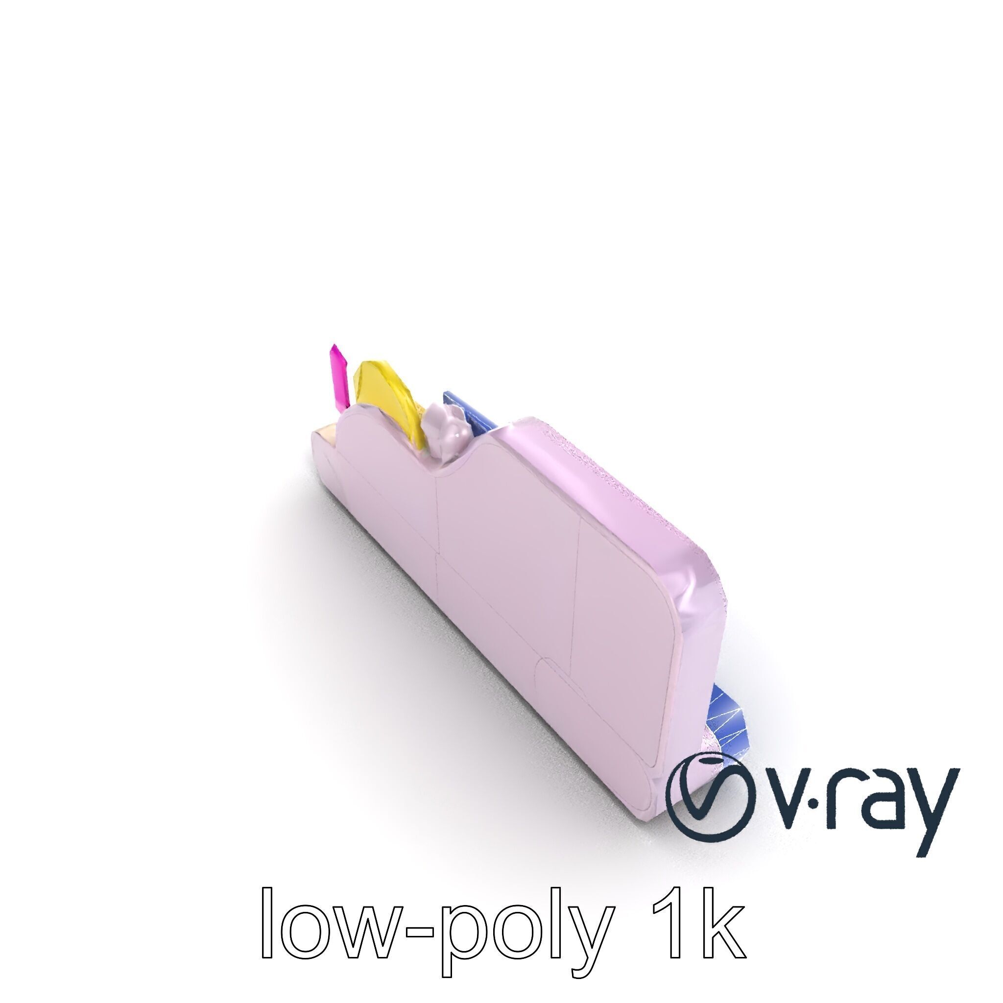 Neon Entertainment Center Module model pack Low-poly 3D model_31