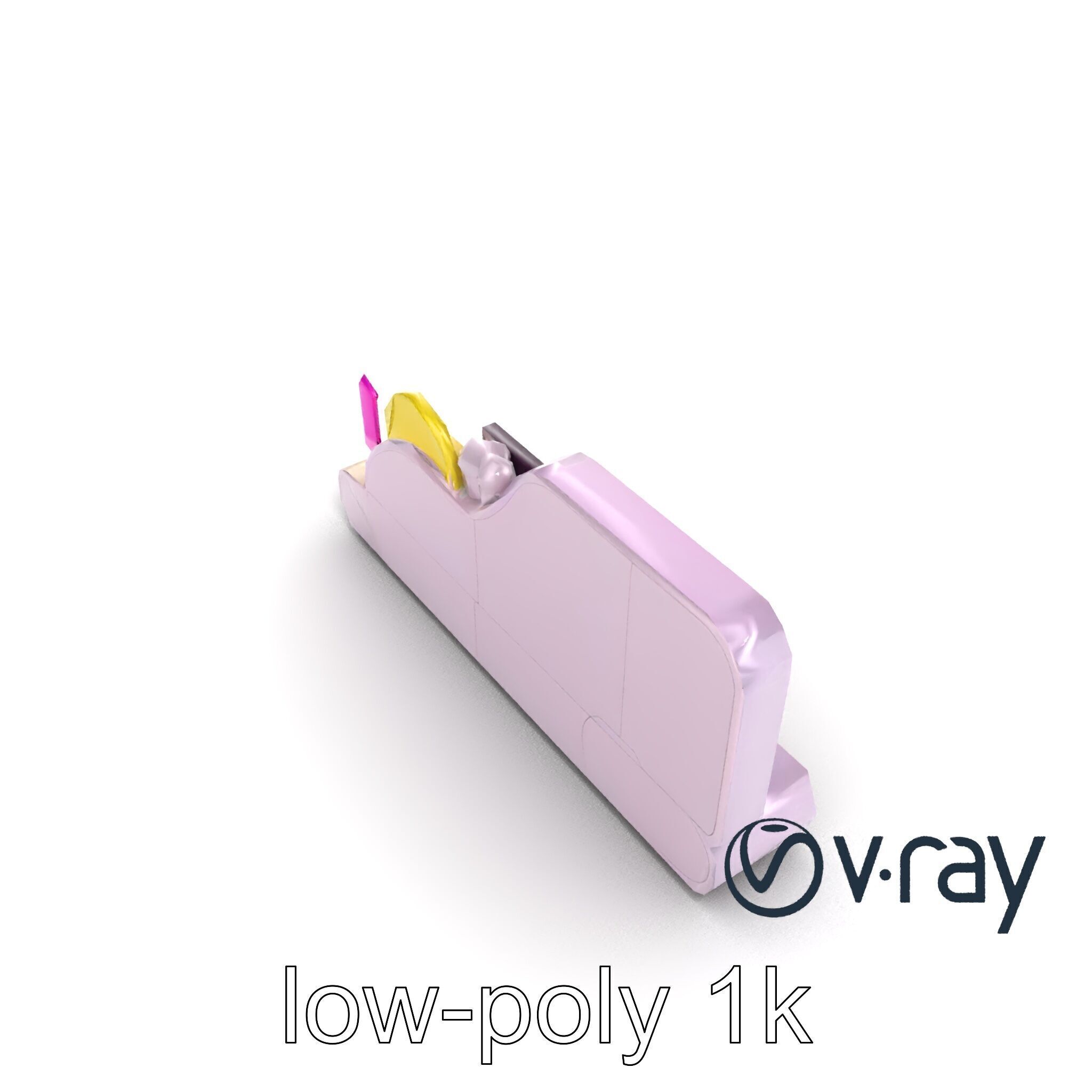 Neon Entertainment Center Module model pack Low-poly 3D model_30