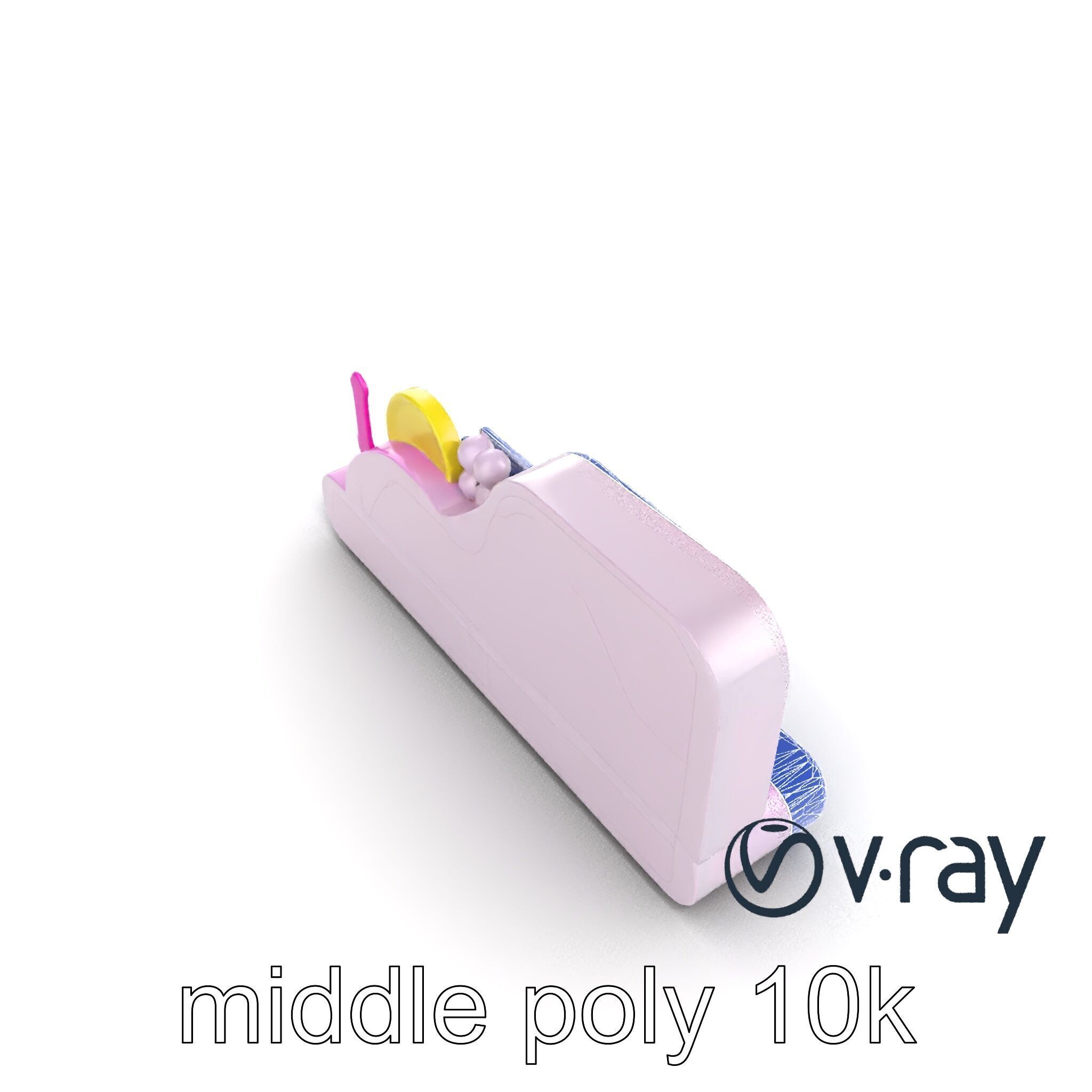 Neon Entertainment Center Module model pack Low-poly 3D model_32