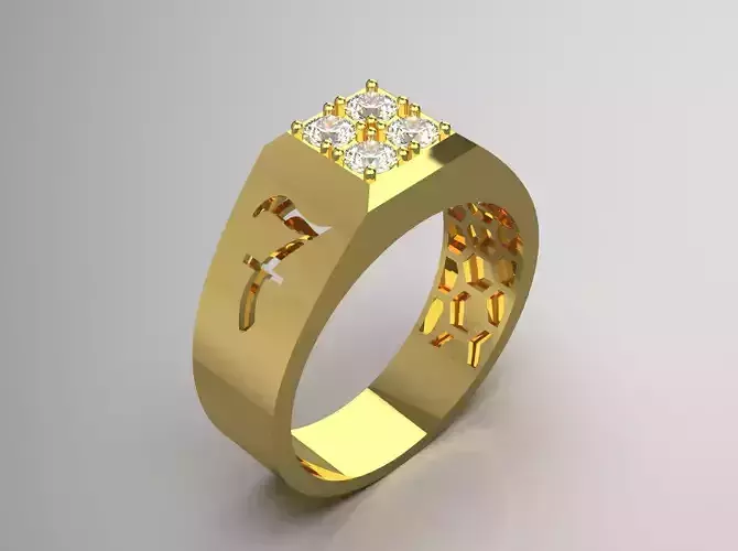 man diamond ring mr0120