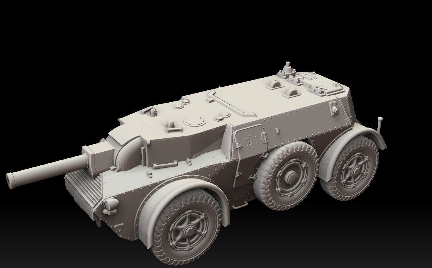 Battle Bus APC Tank Destroyer 3D print model_3