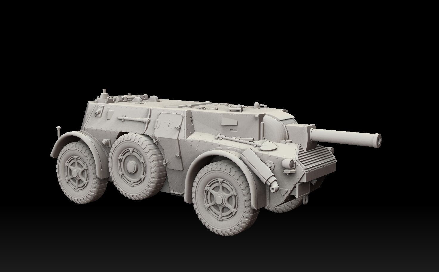 Battle Bus APC Tank Destroyer 3D print model_5