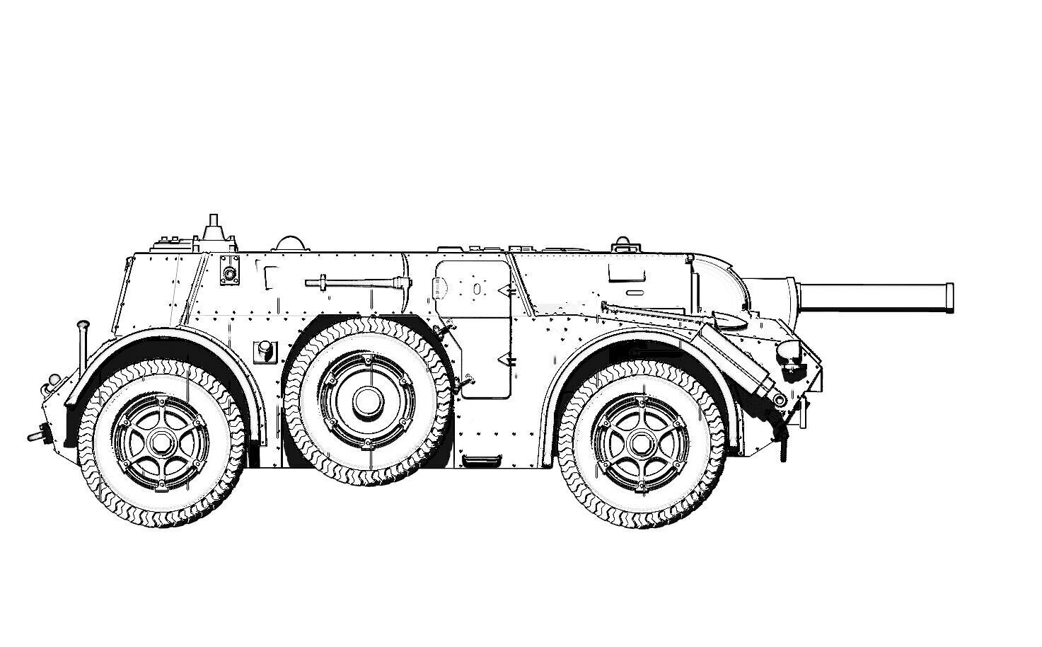 Battle Bus APC Tank Destroyer 3D print model_6