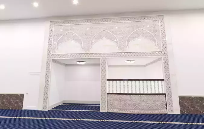 Islamic decoration for mihrab mosque  Low-poly 3D model
