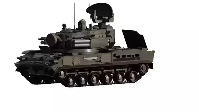 Tunguska 2s6 Anti-aircraft Gun Missile System