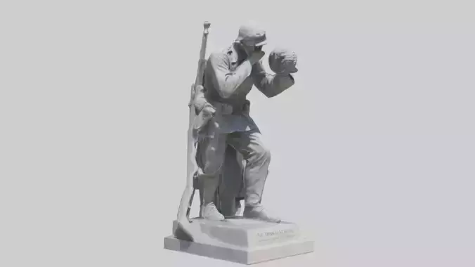 In Memory of the Fallen statue model