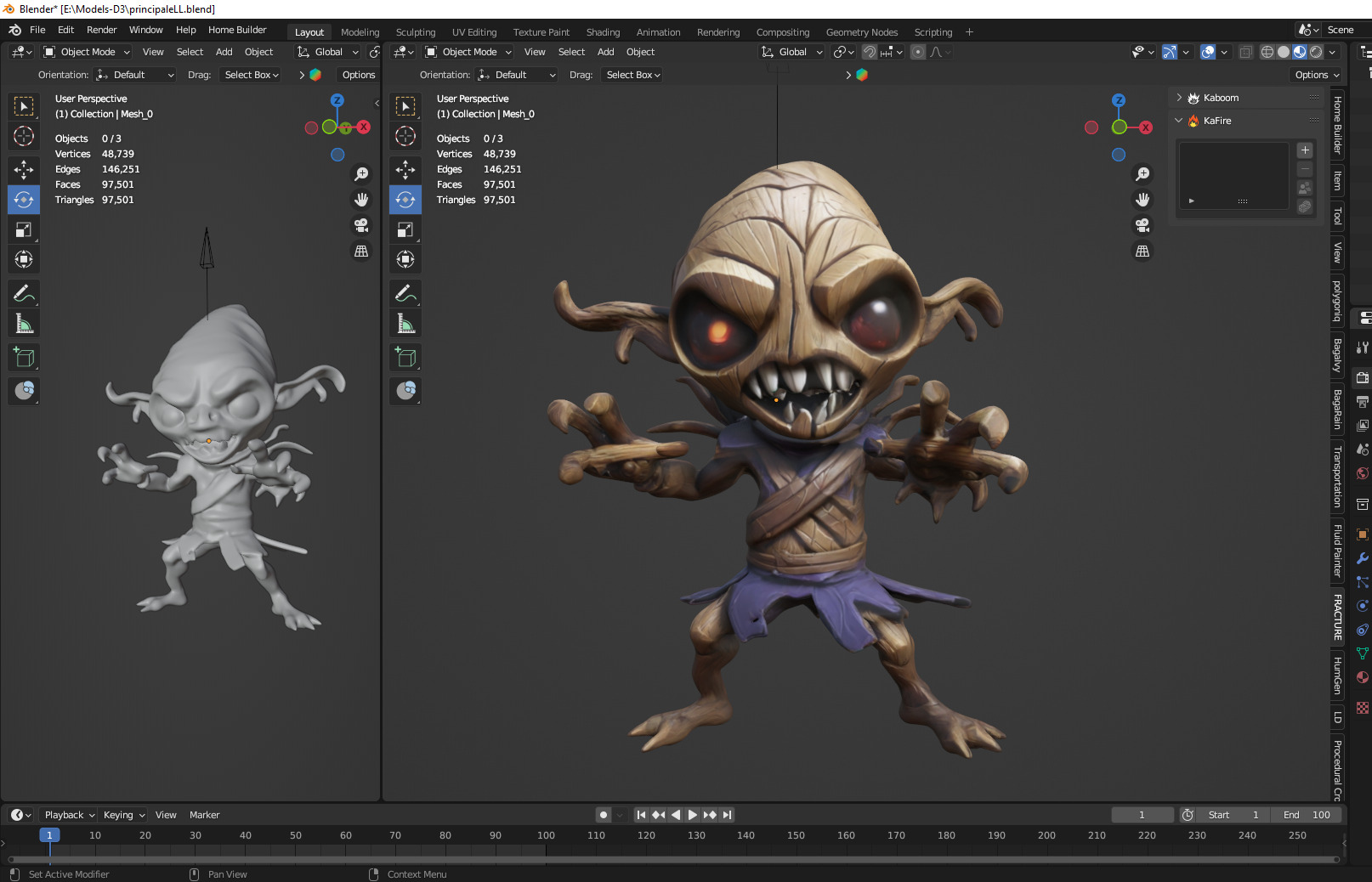 whimsical monster 3D print model_2