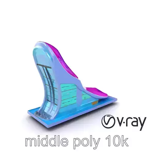 Futuristic Skyscraper Module with Dynamic Facade Model Pack