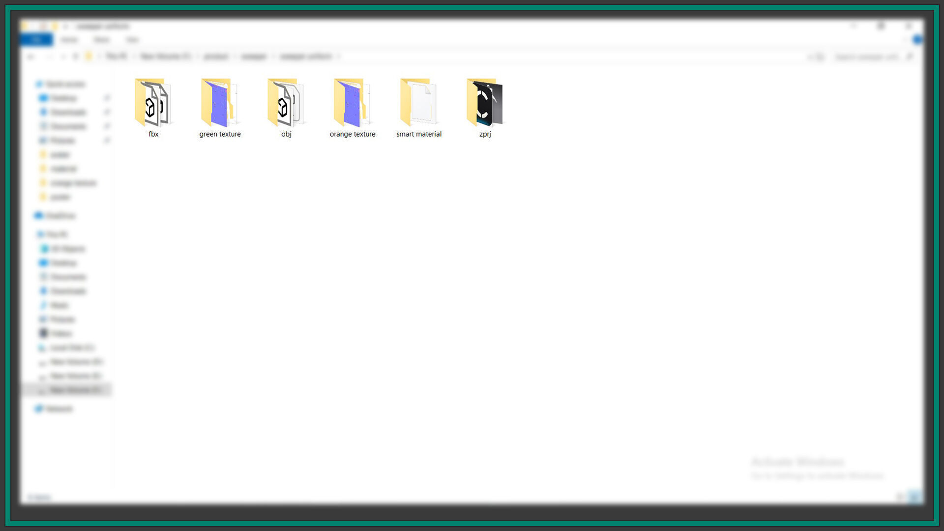 female street sweeper uniform with 2texture and smart material 3D model_7