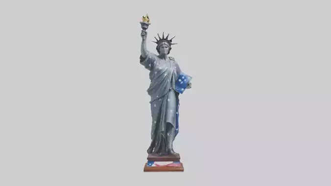 Independence Figure statue model