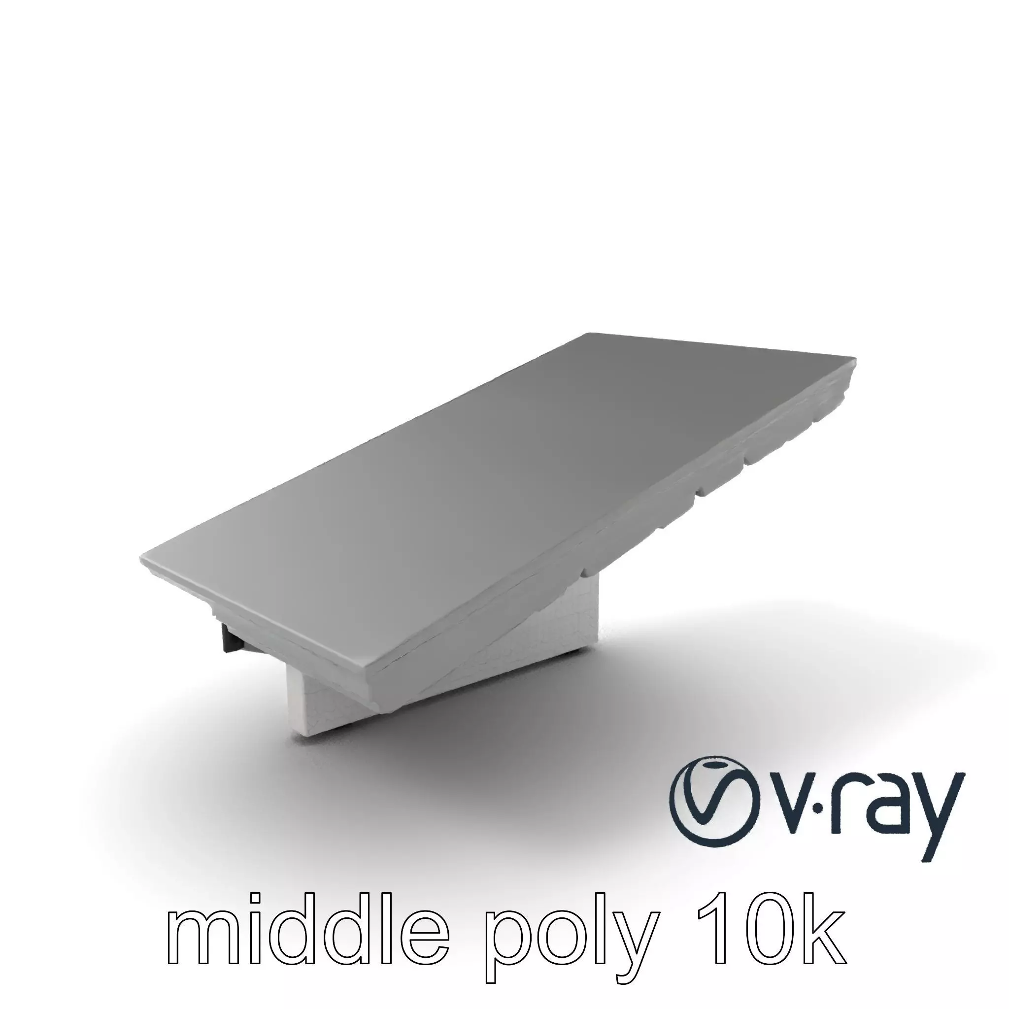 High-Tech Roof Module with Neon Detail model pack Low-poly 3D model_0