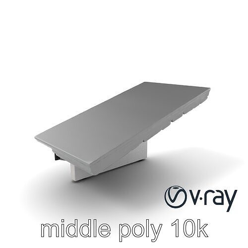 High-Tech Roof Module with Neon Detail model pack Low-poly 3D model