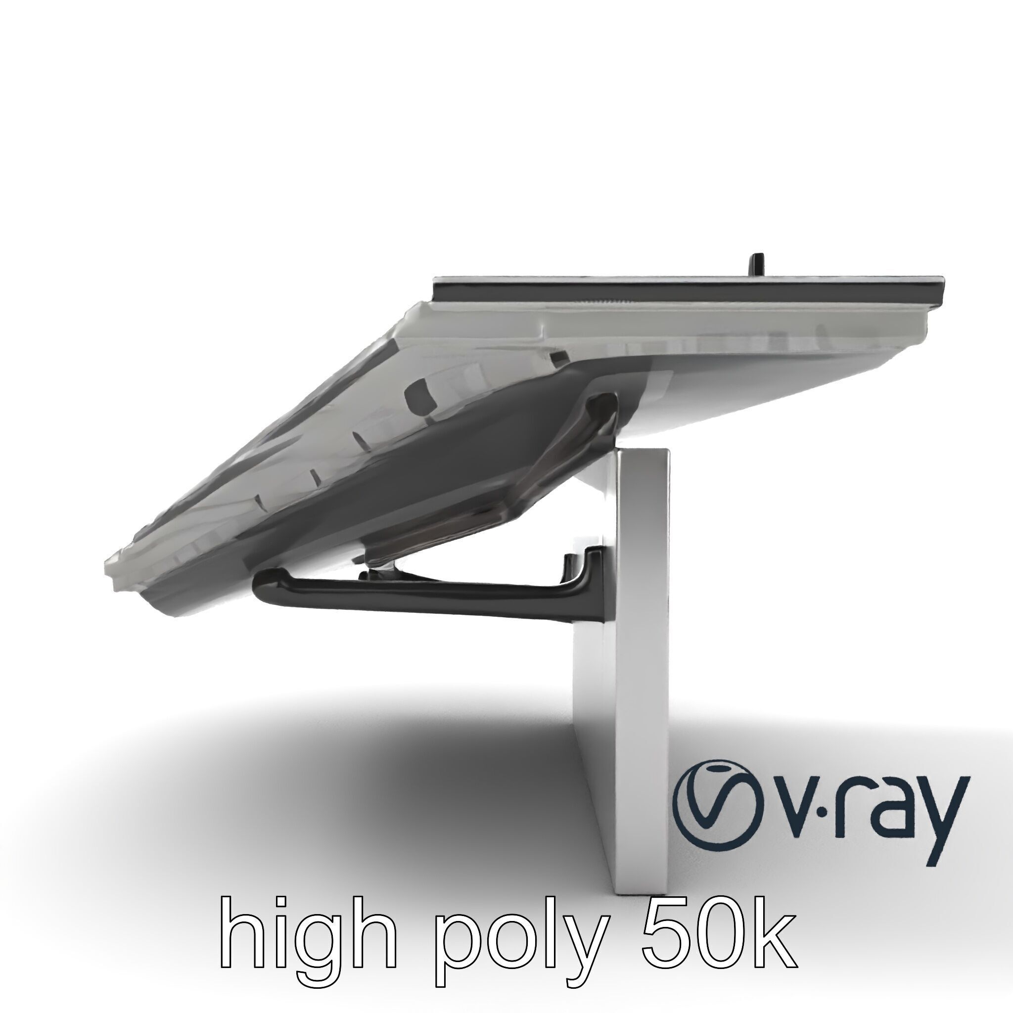 High-Tech Roof Module with Neon Detail model pack Low-poly 3D model_20