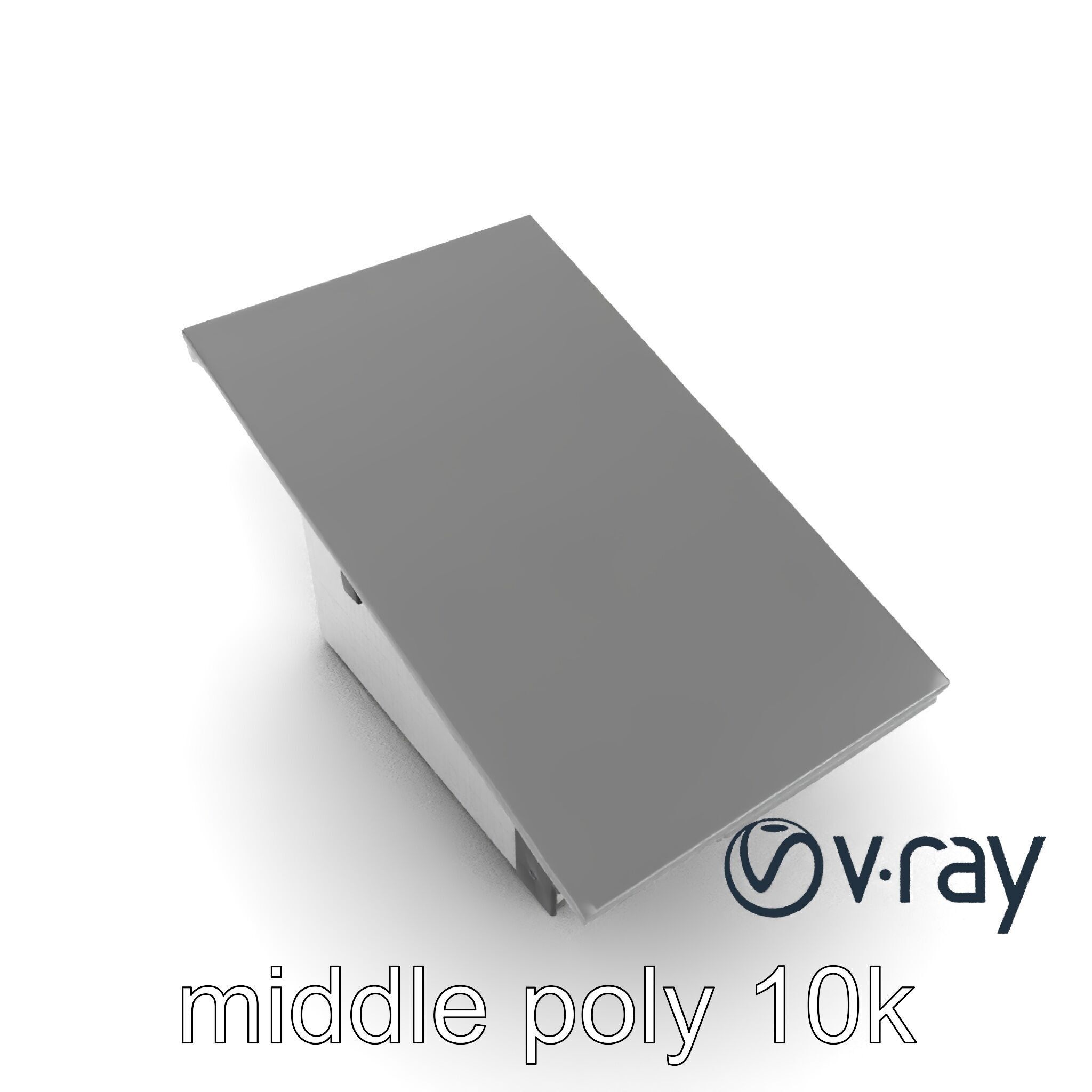 High-Tech Roof Module with Neon Detail model pack Low-poly 3D model_16