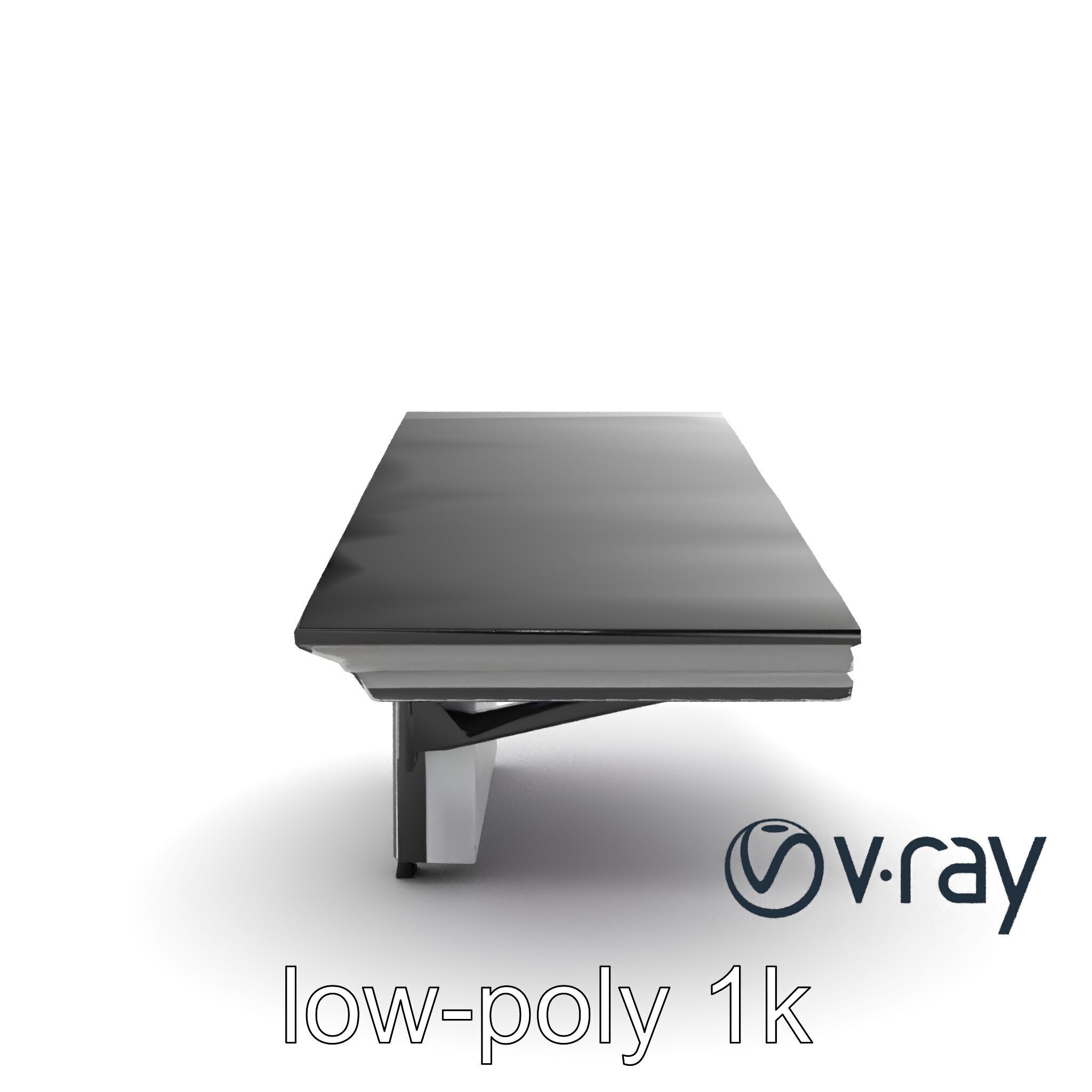 High-Tech Roof Module with Neon Detail model pack Low-poly 3D model_29