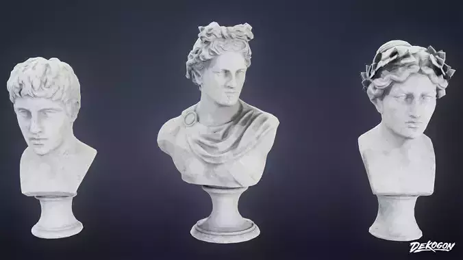 STONE SCULPTURE - Stone Decor 08 - LOW POLY