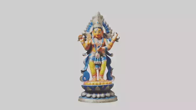 Indian deity statue model