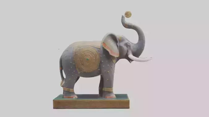 Indian Elephant statue model