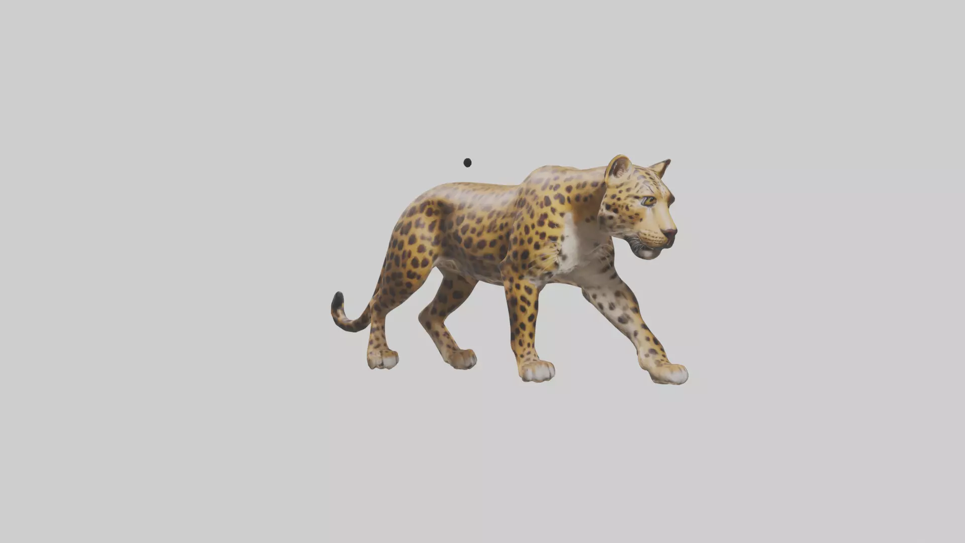 Indian Leopard stalking model Low-poly 3D model_0