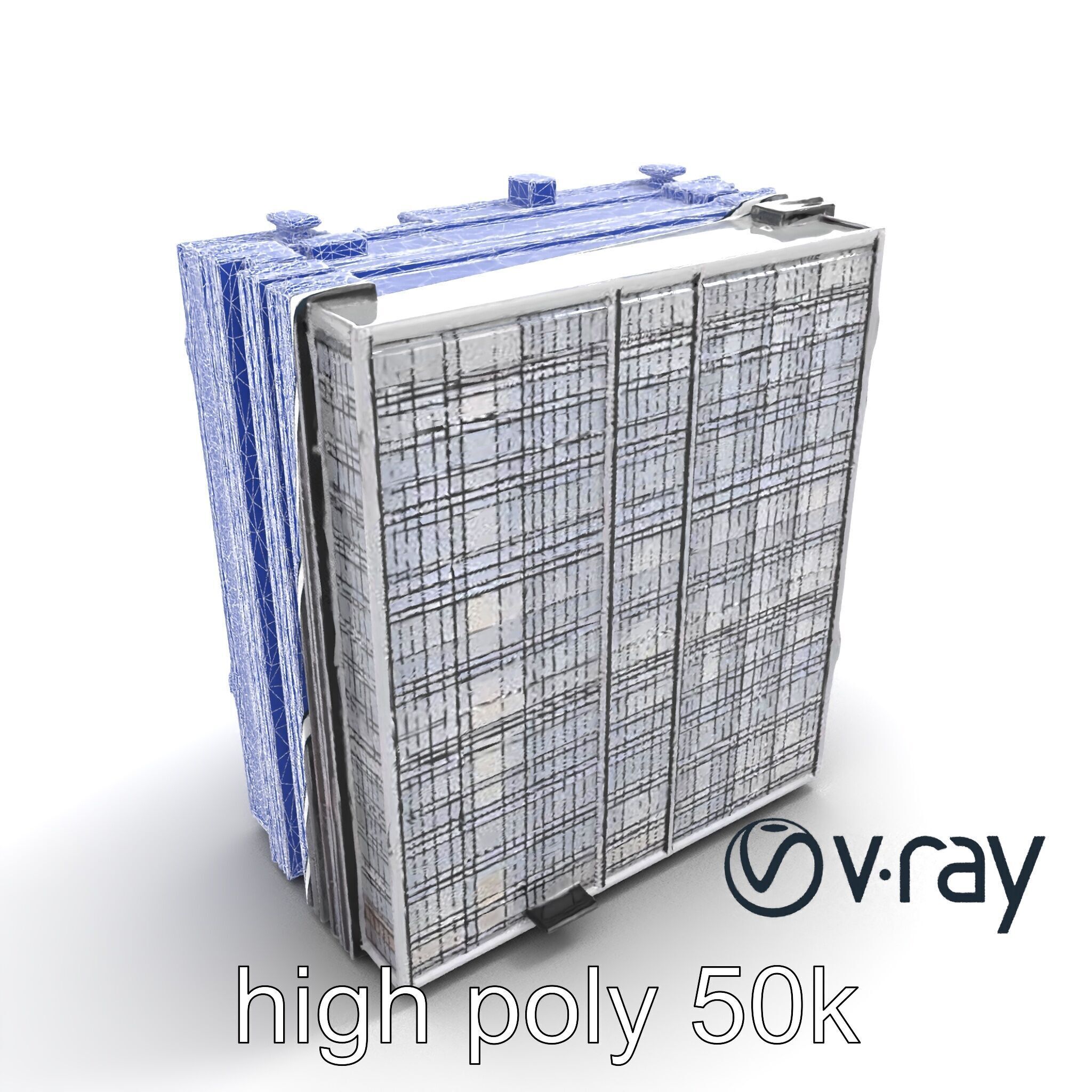 Cyberpunk Skyscraper High-Tech model pack Low-poly 3D model_17