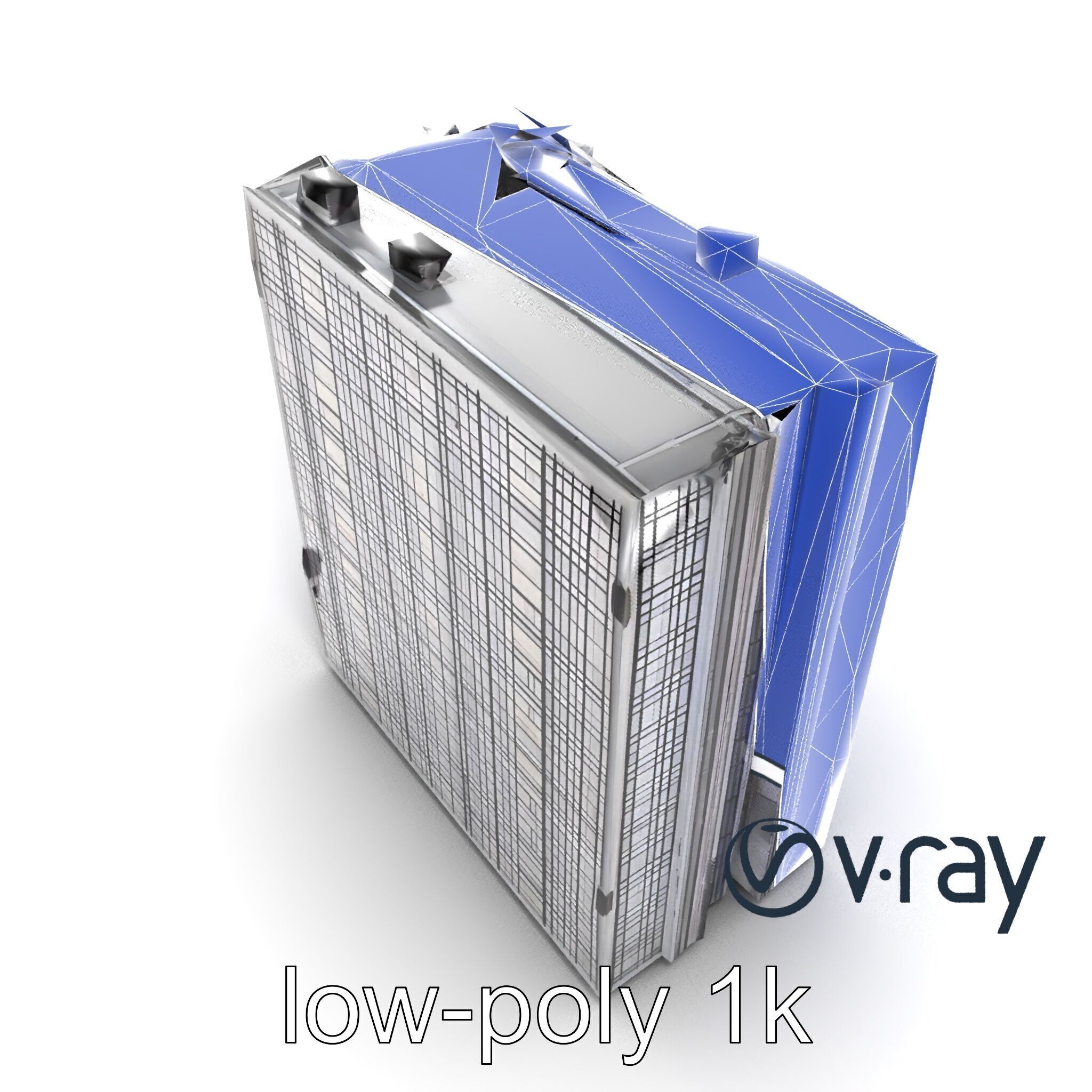 Cyberpunk Skyscraper High-Tech model pack Low-poly 3D model_15