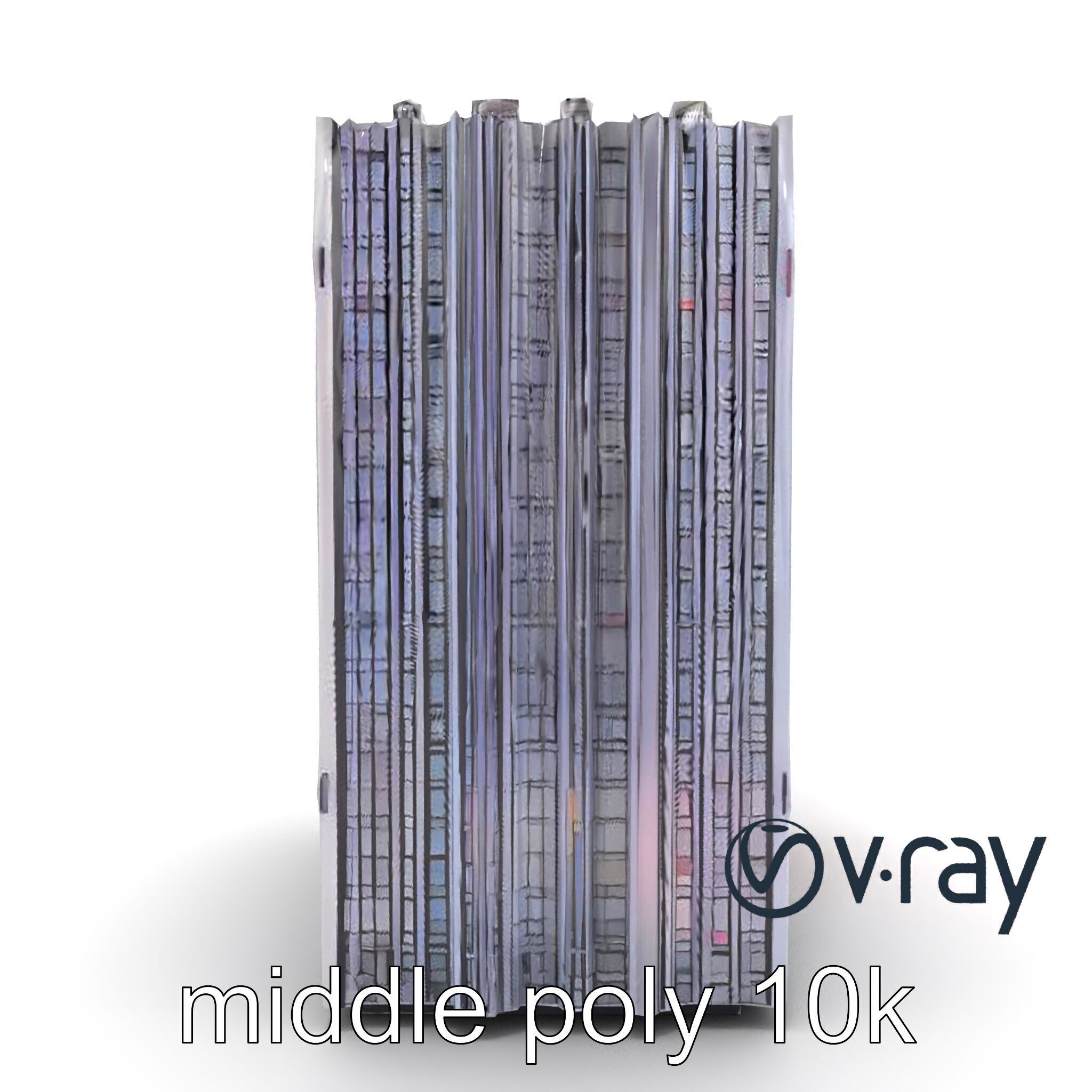Cyberpunk Skyscraper High-Tech model pack Low-poly 3D model_23