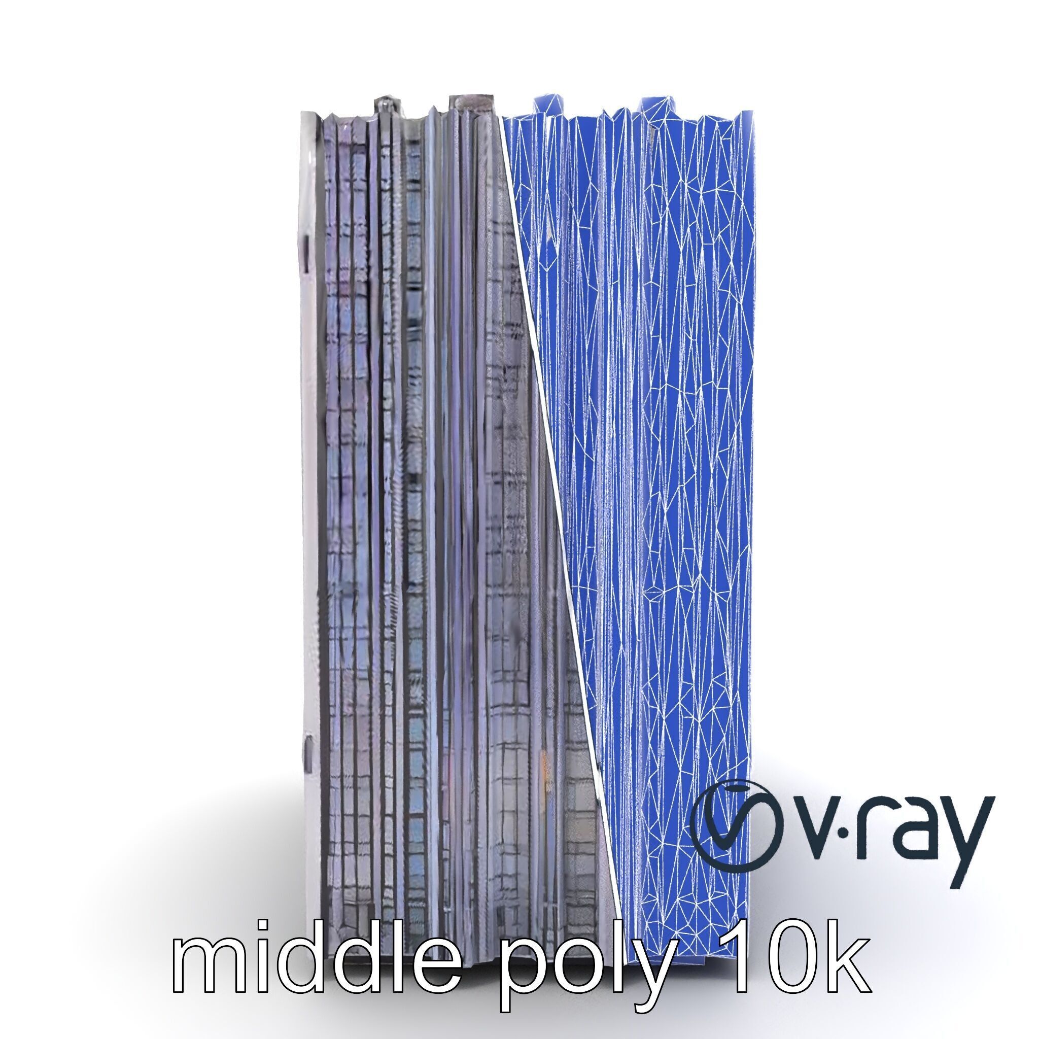 Cyberpunk Skyscraper High-Tech model pack Low-poly 3D model_20