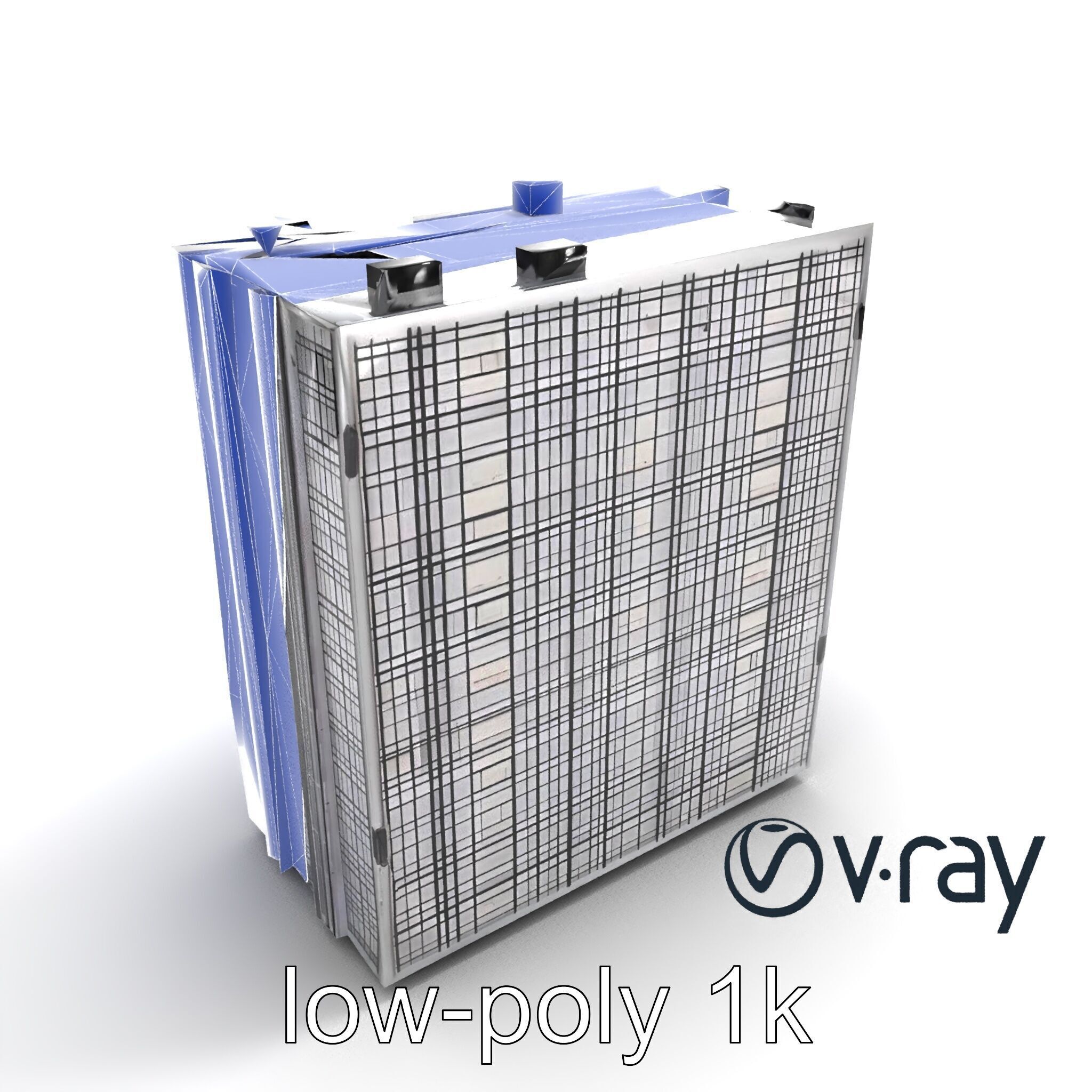 Cyberpunk Skyscraper High-Tech model pack Low-poly 3D model_18