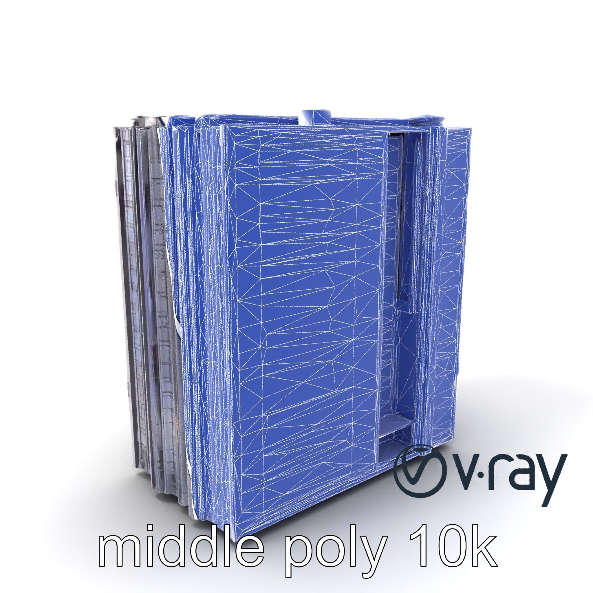 Cyberpunk Skyscraper High-Tech model pack Low-poly 3D model_16