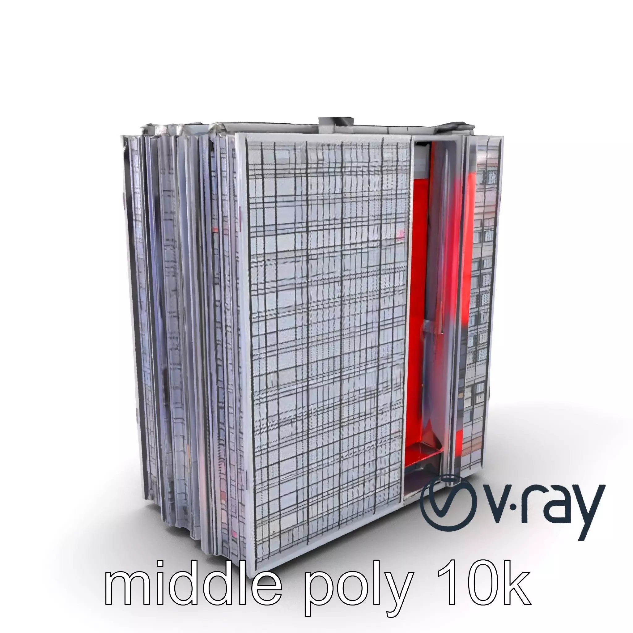 Cyberpunk Skyscraper High-Tech model pack Low-poly 3D model_0
