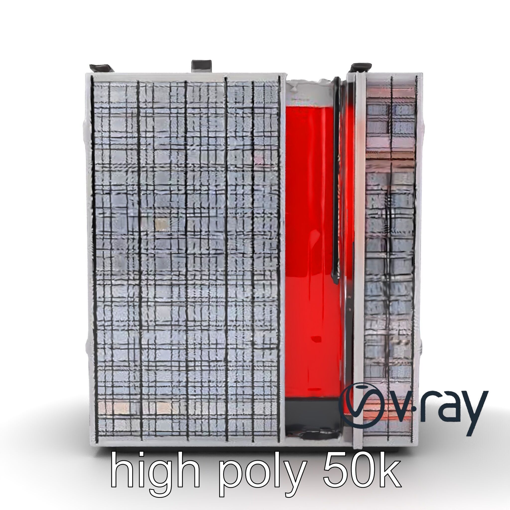 Cyberpunk Skyscraper High-Tech model pack Low-poly 3D model_30